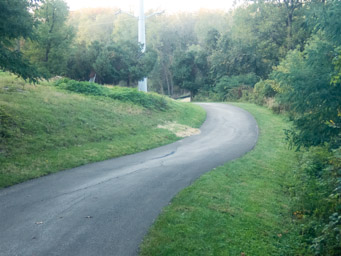 Greenbelt Trail descending the powerline