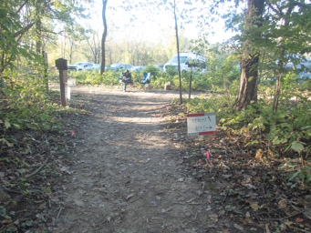 Another well marked intersection with a marshal