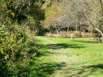Historical markers and picnic area