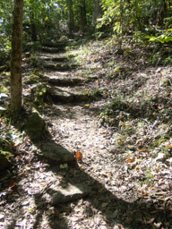 More stone steps