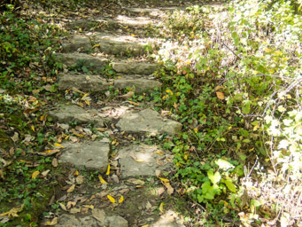 More stone steps
