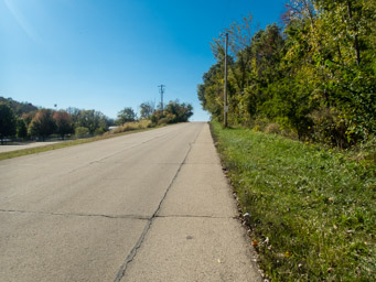 Road back to the Greenbelt Trail