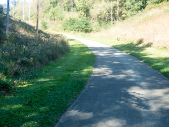 Trail begins to climb