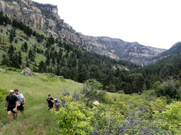 Looking back at the trail we climbed.