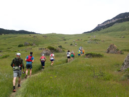 Up, up, up to the crest.