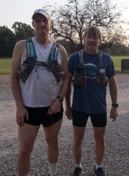 Dennis and I ready to start. Still clean and un-injured.