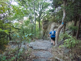 Going down the Devil's Butt Crack