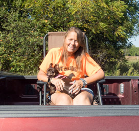 Joy and helper at the Turnaround.