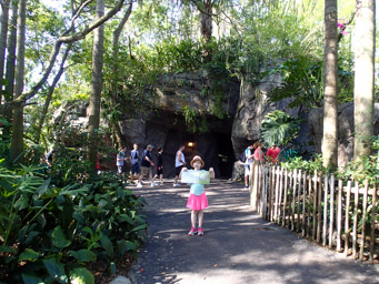 Jeralyn with map of the Animal Kingdom and raring to go