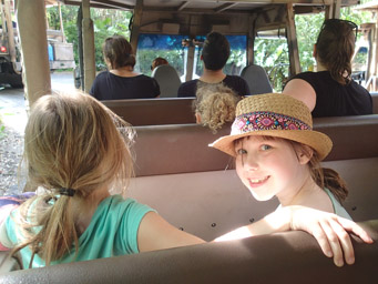 Michell and Jeralyn on the Safari