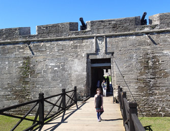 Jeralyn at the Fort in St. Augustine