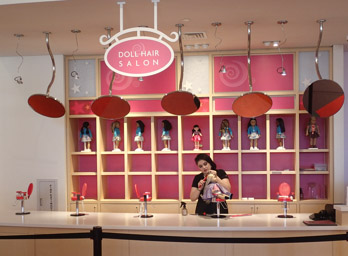 Doll Hair Salon, American Girl Store, Orlando, FL