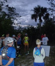 Christian, the RD, giving the pre-race talk.