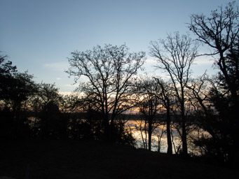 Sunrise seen from the start area