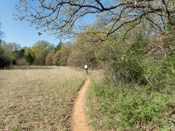 Biker on SW trail.