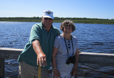 Dal and Marj on Boundary Bog Trail PANP, 2007.