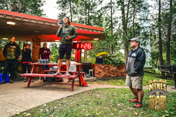 Josh giving pre-race talk