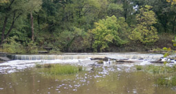 The upper ledge of Sand Creek Falls.