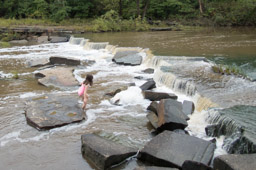 The water is pretty cold.