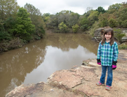 Up on the Bluffs beside Sand Creek. Cold enough for mittens but not a jacket.