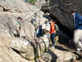 Naturalist and our group for the tour.